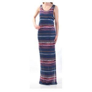Layered Striped Maxi Dress by Chelsea Sky NWT